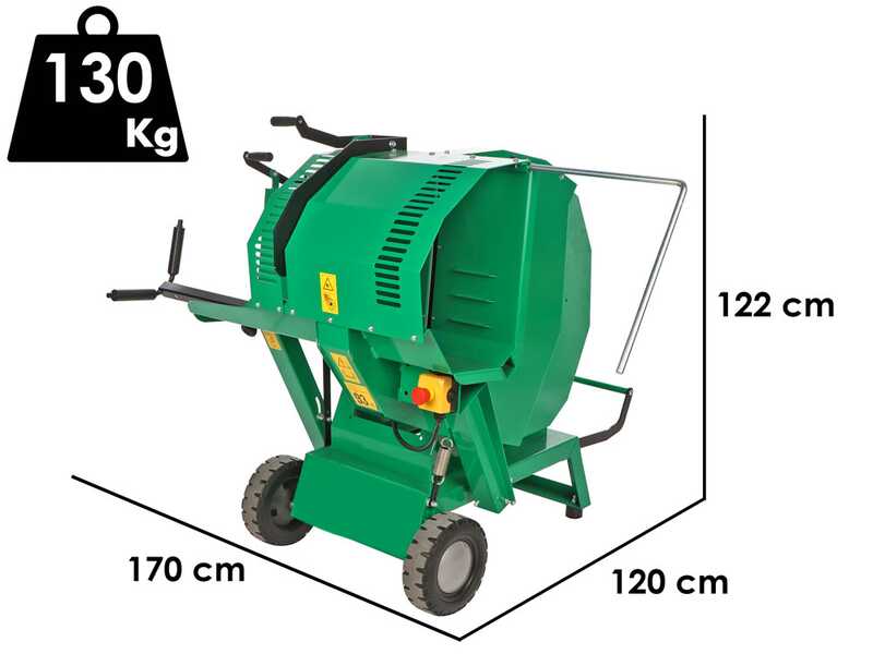 Seven Italy SGT CH210 Loncin LC170F-2 - Tagliatronchi a scoppio - Sega circolare a cavalletto a scoppio