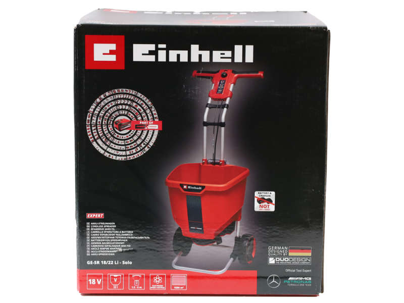 Einhell GE-SR 18/22 Li - Spandiconcime a batteria multiuso - SENZA BATTERIA E CARICABATTERIA