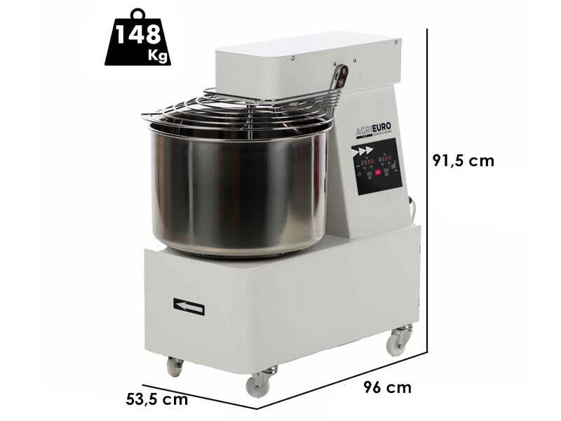 Mixer 6000 T-2G DIG - Impastatrice a spirale - Da 48 Kg trifase a 2 velocit&agrave; - Schermo digitale