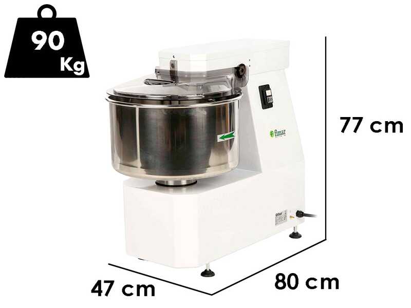 Fimar 40LN - Impastatrice a spirale - 36 Kg