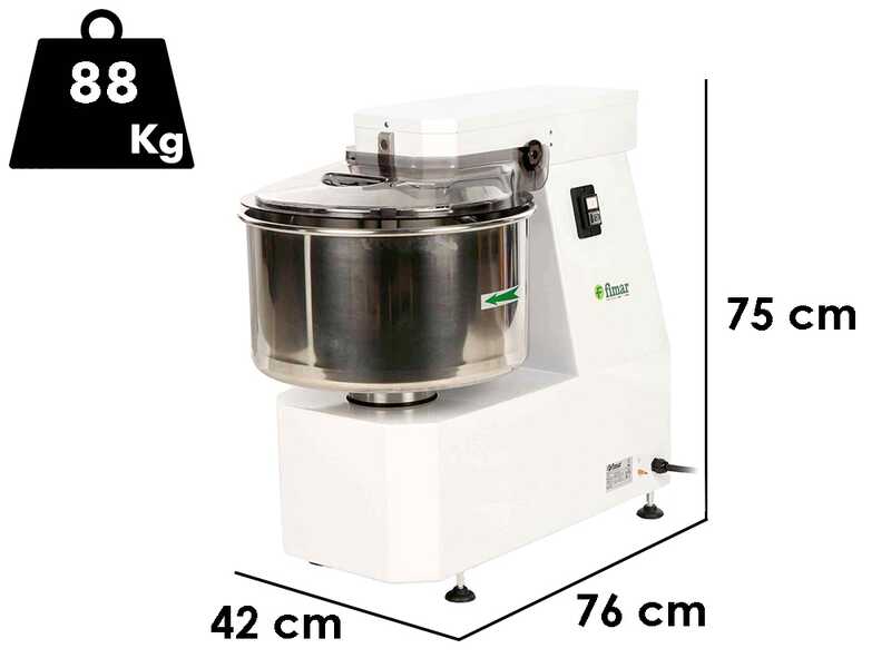 Fimar 30LN - Impastatrice a spirale - 25 Kg