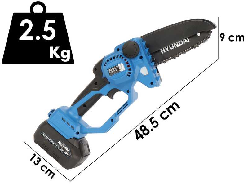 Hyundai ZCS777-6L-T - Potatore manuale a batteria - 20 V - 4 Ah