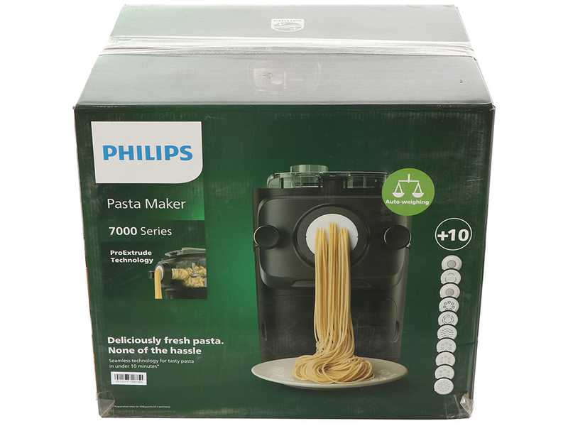 Philips Pasta Maker 7000 HR2665/96 - Macchina per la pasta elettrica 2 in 1 - Impasta ed estrude