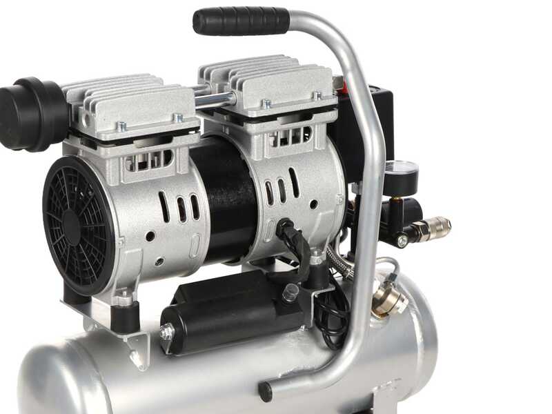 Hyundai 4J-750-6L - Compressore aria elettrico silenziato  - motore 1 HP
