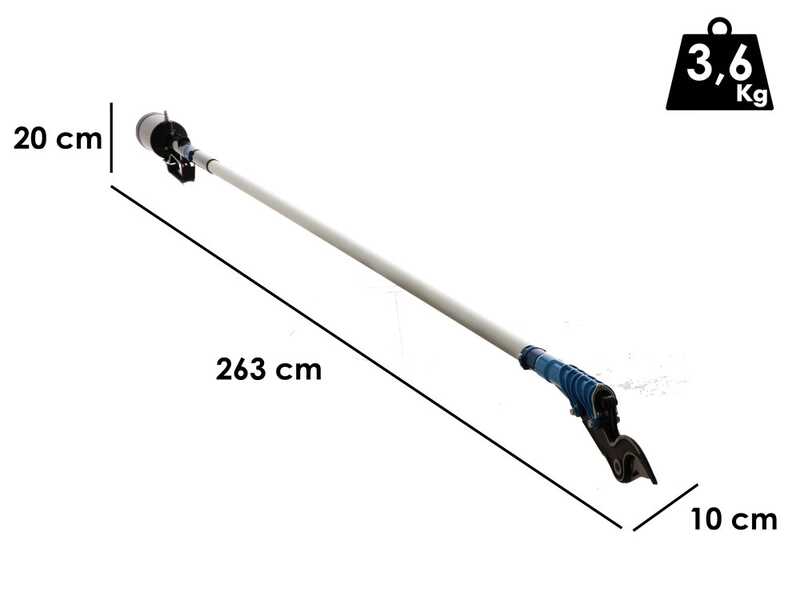 OUTLET - PICCOLI DIFETTI ESTETICI - Paterlini Ara 8/D - Forbicione pneumatica da potatura su asta di prolunga - 200 cm