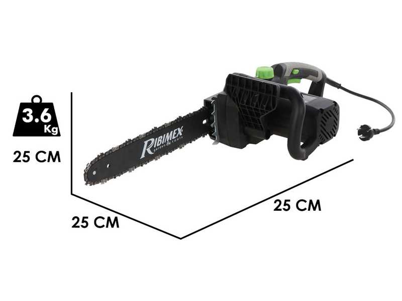 Ribimex PRTRE352 - Elettrosega da taglio - 1600 W - Lama da 35 cm