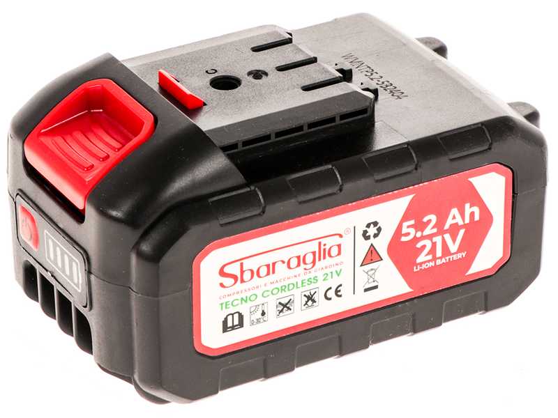 Sbaraglia Rambo Energy 21V - Potatore a batteria manuale - SENZA BATTERIA E CARICABATTERIA