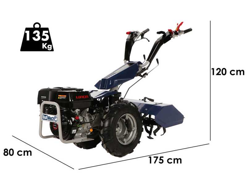 BullMach Chimera 400B - Motocoltivatore a benzina - 420cc - 15 HP