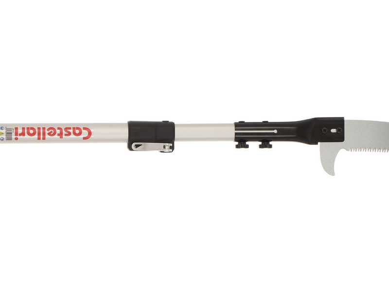 Castellari PO35P+ATO3 - Seghetto su asta ovale in alluminio - 180-300 cm - Lama da 35 cm