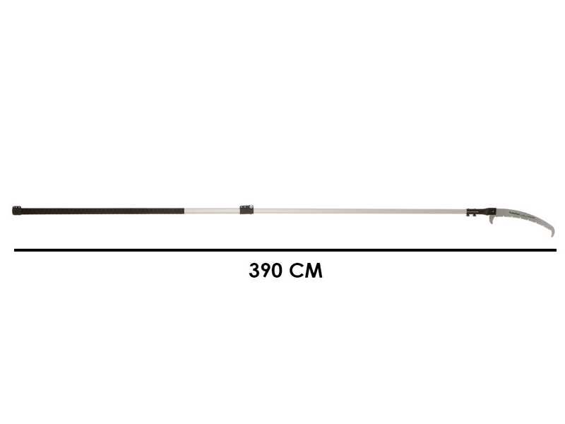 Castellari PO35PRO+ATO4 - Seghetto con denti "U" su asta ovale in alluminio - 230-390 cm - Lama da 35 cm