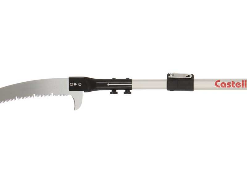 Castellari PO35PRO+ATO2 - Seghetto con denti "U" su asta ovale in alluminio - 150-240 cm - Lama da 35 cm