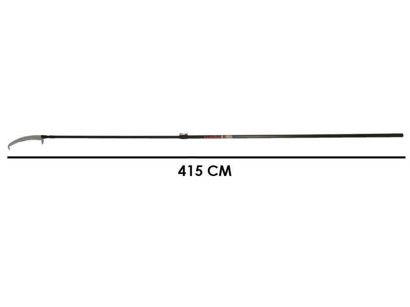 Castellari PS35PRO+AT4 CARBON - Seghetto con denti "U" su asta in carbonio - 250-415 cm - Lama da 35 cm