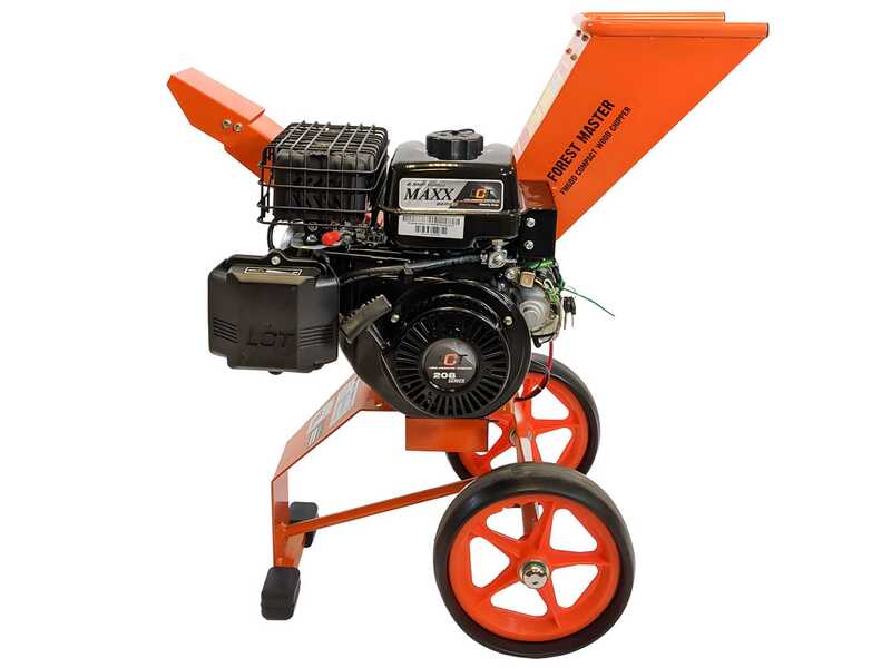 Forest Master FM6DDES - Biotrituratore a scoppio - Motore a benzina LCT da 7 HP - Avviamento elettrico