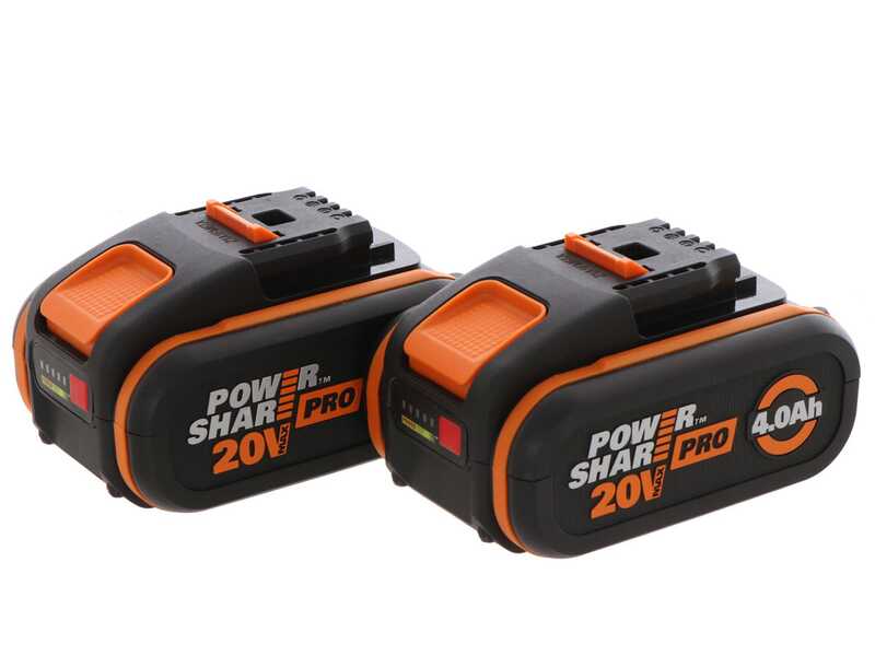 Worx Nitro WG737E - Tagliaerba a batteria - 2x20V/4Ah - Taglio 37cm