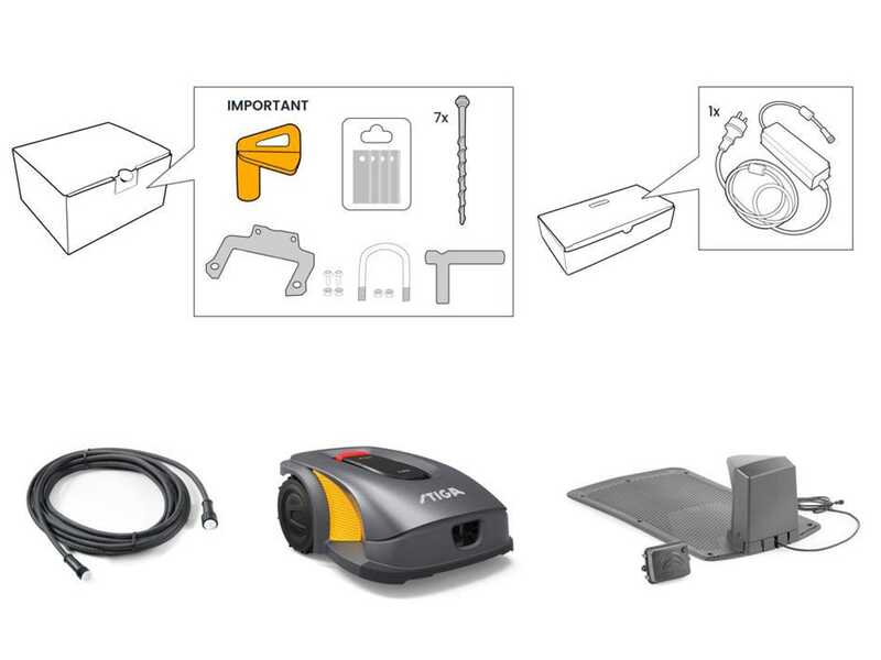 Stiga A 3000 - Robot rasaerba - Con batteria E-Power da 5 Ah