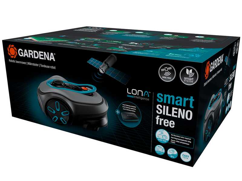 Gardena Smart SILENO Free 800 - Robot tagliaerba - Gestione con Gardena Smart App -  Senza impianto
