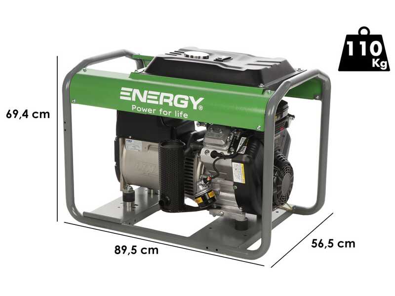 Energy EY-10MB AVR - Generatore di corrente monofase 8 kw - Motore Briggs