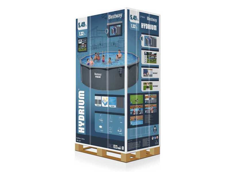 Bestway Hydrium 561CS - &Oslash;549x132 cm - Piscina rotonda per 11-15 Persone