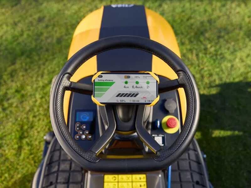 OUTLET - UTILIZZATO PER PROVA - Stiga Tornado 7108e - Trattorino tagliaerba a batteria - Motore elettrico a batteria 48V/64Ah - scarico laterale