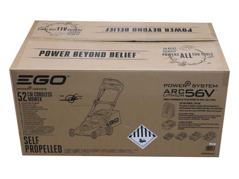 EGO LM2236E-SP - Tagliaerba trazionato a batteria - 56V 10Ah - Taglio 55cm