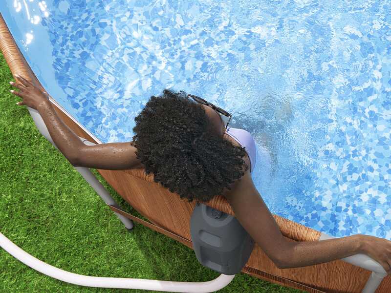 Bestway Steel Pro Max Comfort Jet 56719 - 610x366x122 cm - Piscina Ovale con sistema idromassaggio