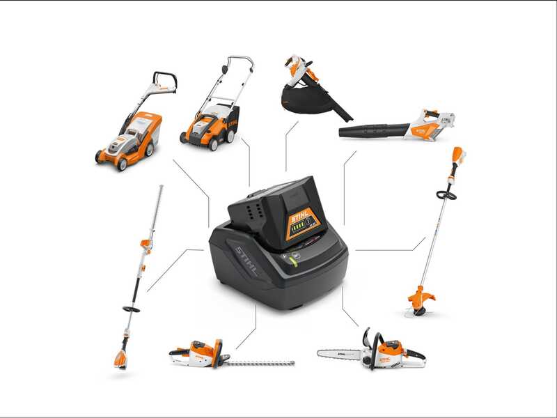 STIHL RMA 253 - Tagliaerba con batteria AK 10 - 36V 2Ah - Taglio 51 cm