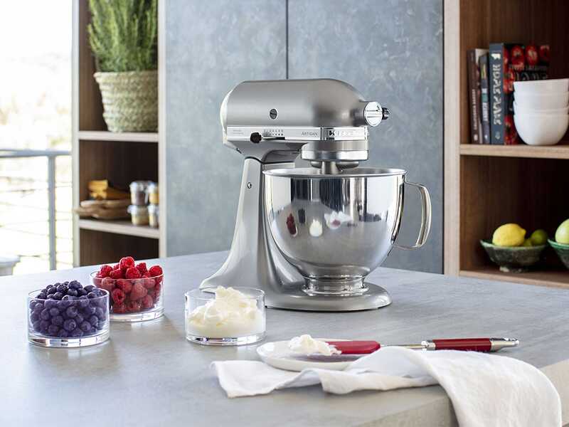 KitchenAid Artisan 5KSM125-ECU Argento - Planetaria con testa reclinabile