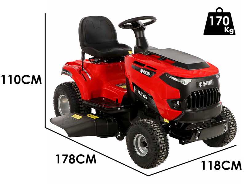 Blue Bird TR SL 86M - Trattorino rasaerba con cambio meccanico - scarico laterale e mulching