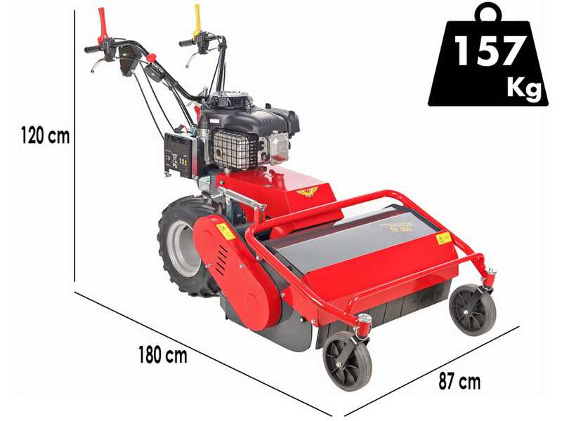Meccanica Benassi TR 800 - Trinciaerba professionale a martelli - Motore a benzina 13 HP