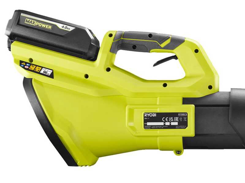 Ryobi RY36BLB-0 - Soffiatore a batteria per foglie turbojet - 36 V - SENZA BATTERIE E CARICABATTERIE