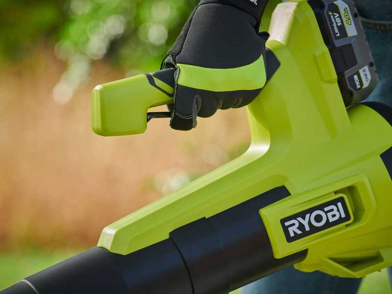 Ryobi RY18BLB-0 - Soffiatore a batteria per foglie turbojet - 18 V - SENZA BATTERIE E CARICABATTERIE