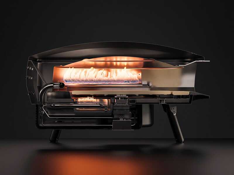 Witt Etna Rotante Nero - Forno a gas per pizza