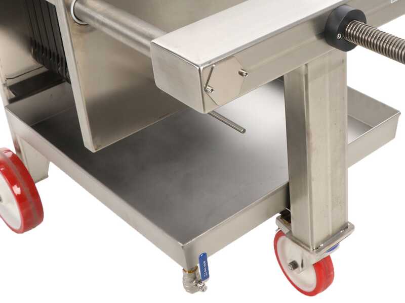 Enotecnica Pillan FC42 - Filtro per vino professionale da 20 cartoni 40x40 cm - Telaio e pompa in acciaio INOX
