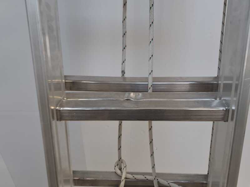 OUTLET - DIFETTI ESTETICI - Facal Super Prima, 10+11+11 gradini, 8.10 metri - Scala in alluminio con fune