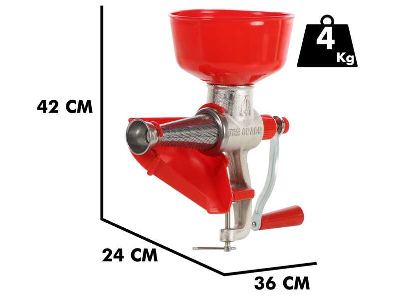 OUTLET - SENZA IMBALLO ORIGINALE - Tre Spade Mo/Mo - Passapomodoro manuale - N.3