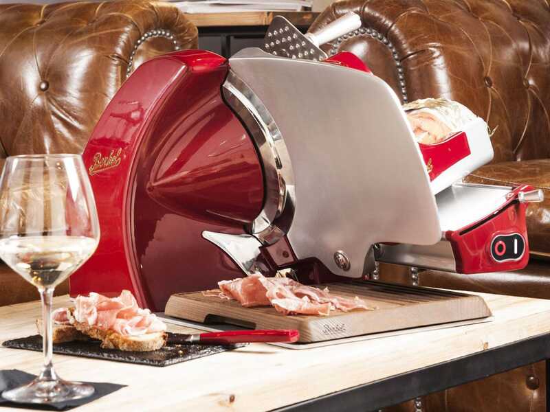 OUTLET - DA ESPOSIZIONE - Berkel Home Line HL250 Rossa - Affettatrice con lama in acciaio cromato da 250 mm