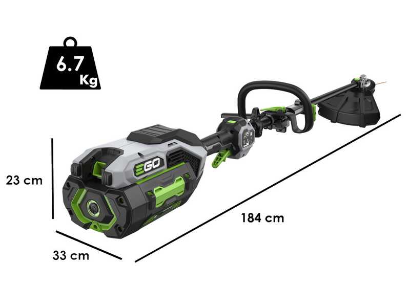 EGO MHBC 1204 E - Decespugliatore a batteria - 2x 56V 5Ah