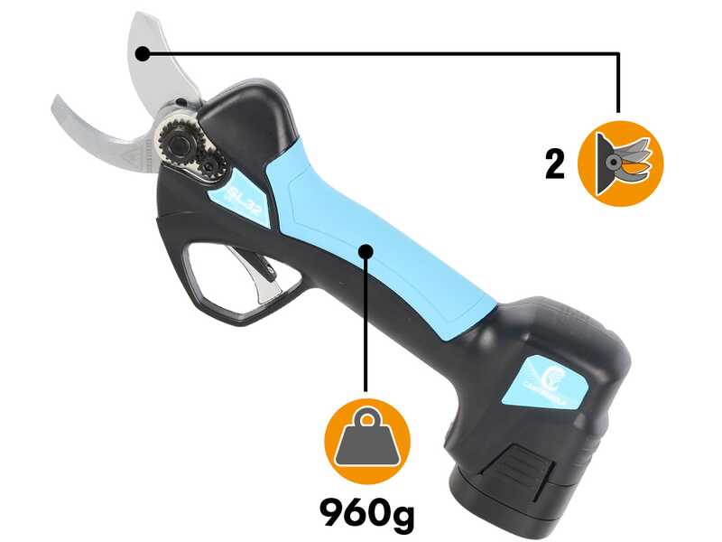 Campagnola SL32 V1 - Forbici elettriche da potatura - 14.4V 2.5Ah