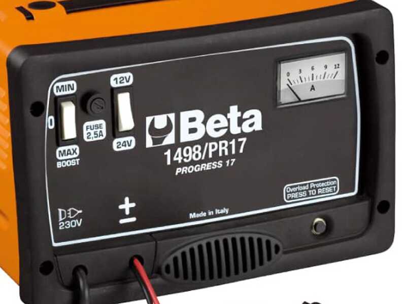Beta 1498/PR17 - Caricabatterie portatile - 12/24V - Monofase