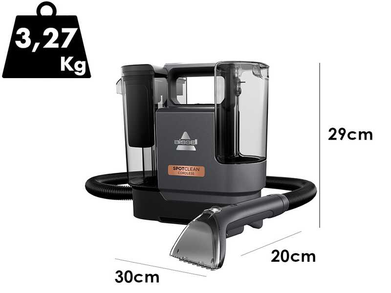 Bissel SpotClean Cordless - Lavamoquette - Tappezzerie - 25.9V