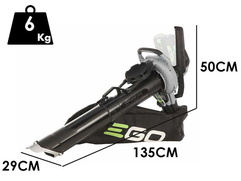 EGO LV5004E - Soffiatore e aspiratore a batteria - 56V 5Ah