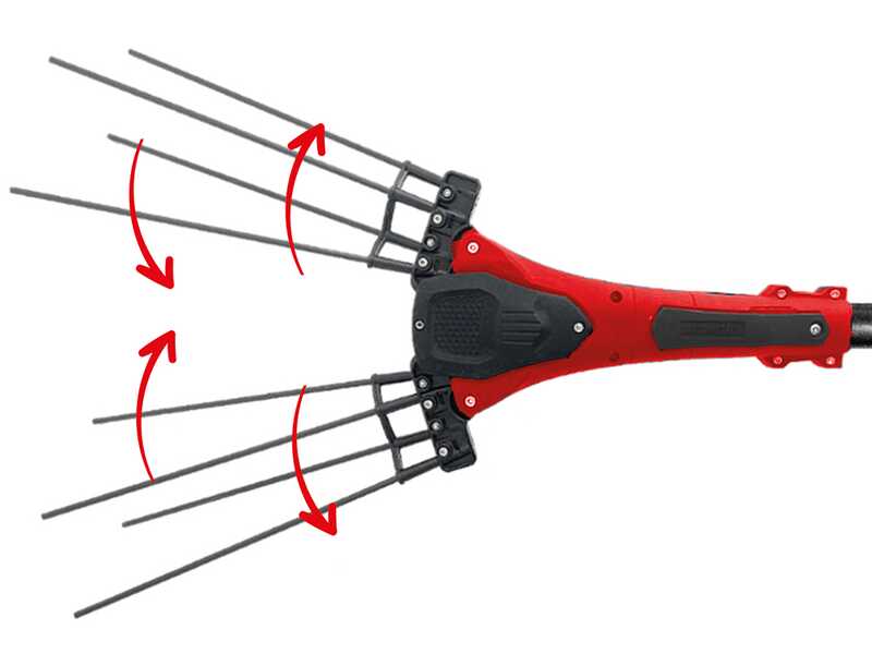 Aima Giulia Cordless - Abbacchiatore elettrico a batteria - Asta telescopica in carbonio - 195-300cm - 3 x 21V 5.2Ah