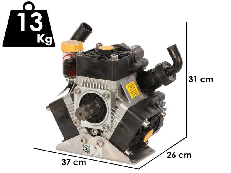 Bertolini Pumps POLY 2085 VS - Pompa a bassa pressione per diserbo a trattore - versione per acidi e prodotti chimici