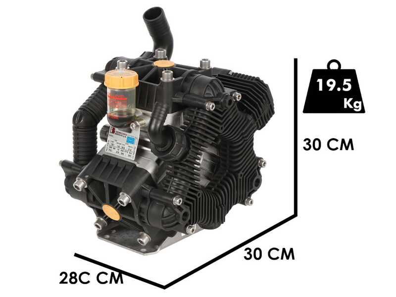 Bertolini Pumps POLY 2120 VS - Pompa a bassa pressione per diserbo a trattore - Versione per acidi e prodotti chimici