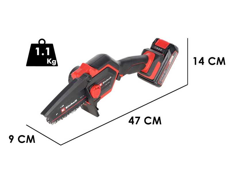 Einhell GE-PS 18/15 Li BL - Potatore manuale a batteria - 18V 4Ah