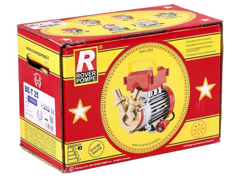 Rover BE-T 25 - Pompa elettrica da travaso in bronzo - Trifase - 400V