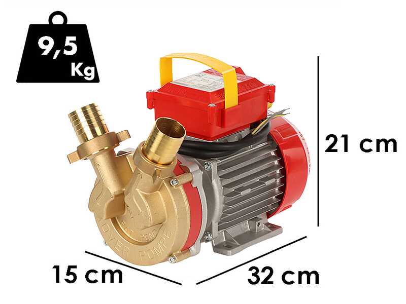 Rover BE-T 40 - Pompa elettrica da travaso in bronzo - Trifase - 400V
