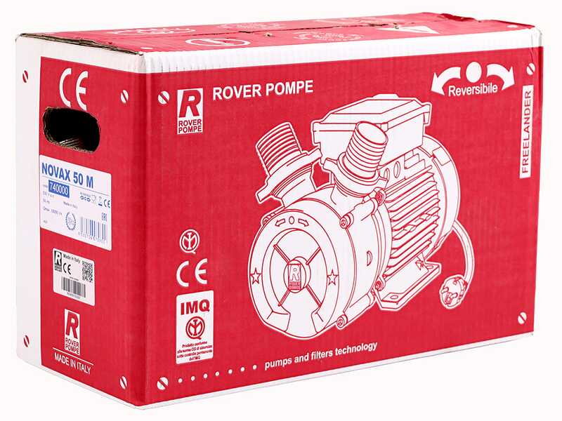 Rover Novax 50 M - Pompa elettrica da travaso in lega antiossidante - Monofase - 230V