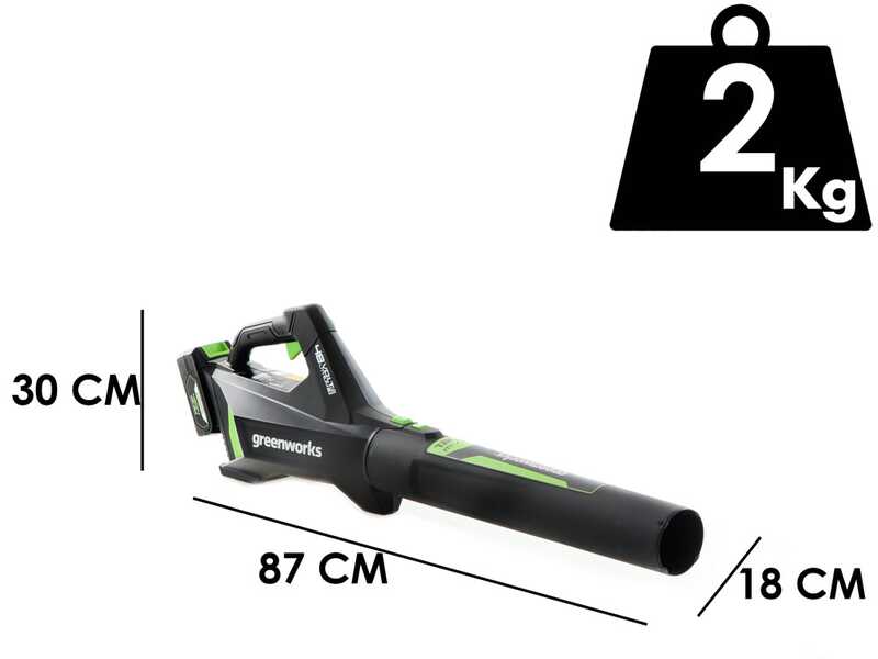Greenworks G48AB - Soffiatore assiale a batteria 48V 4Ah