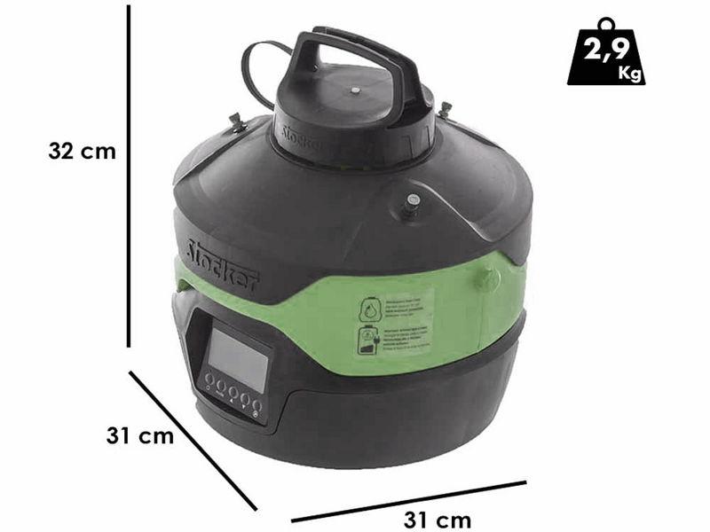 Stocker Geyser 4L - Nebulizzatore antizanzare da giardino a batteria - 12V 2,5Ah